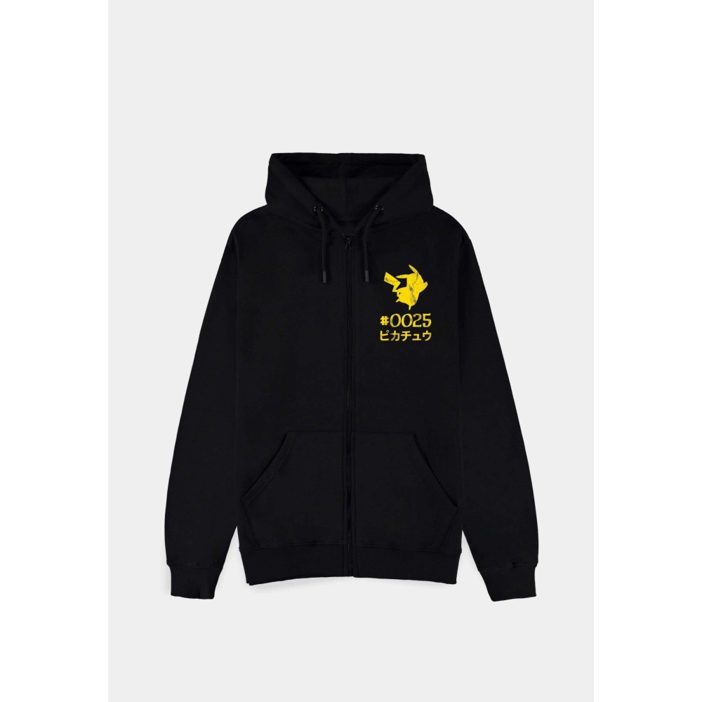 Pokémon - Pikachu Thunderstrike Veste zip à capuche - Noir
